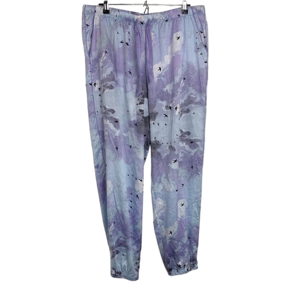 Victoria’s Secret satin bird print Pj Pants size XL